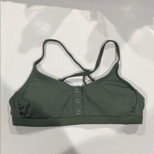 Women's Olive Green Strappy Bikini top. Size medium.